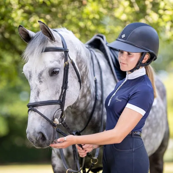 Charles Owen SP8 Plus ridehjelm sort mikrosuede