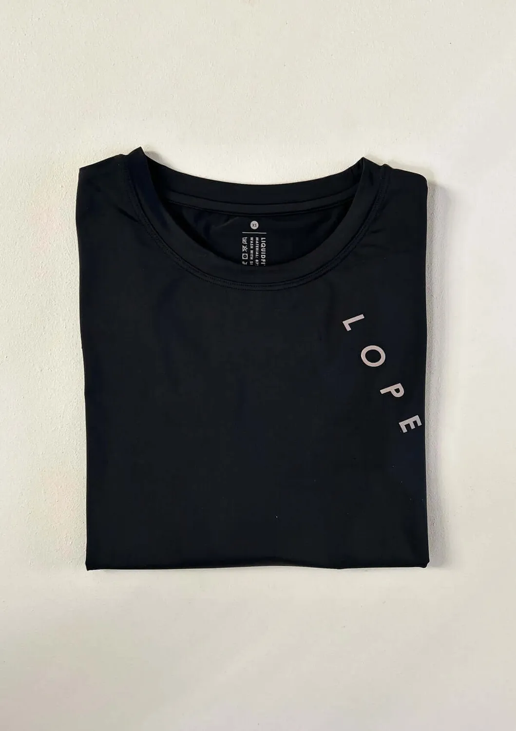 LOPE Liquid Fit langærmet funktionstop sort let