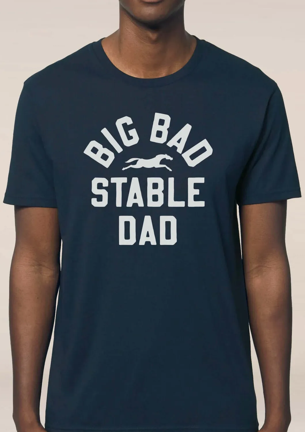LOPE Big Bad Stable Dad T-shirt mørkeblå bomuld