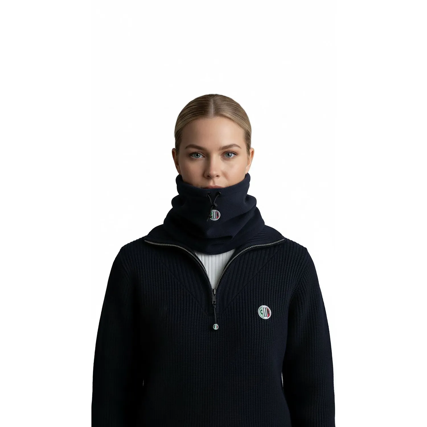 C2E Irvine Fleece halsedisse navy one size polarfleece