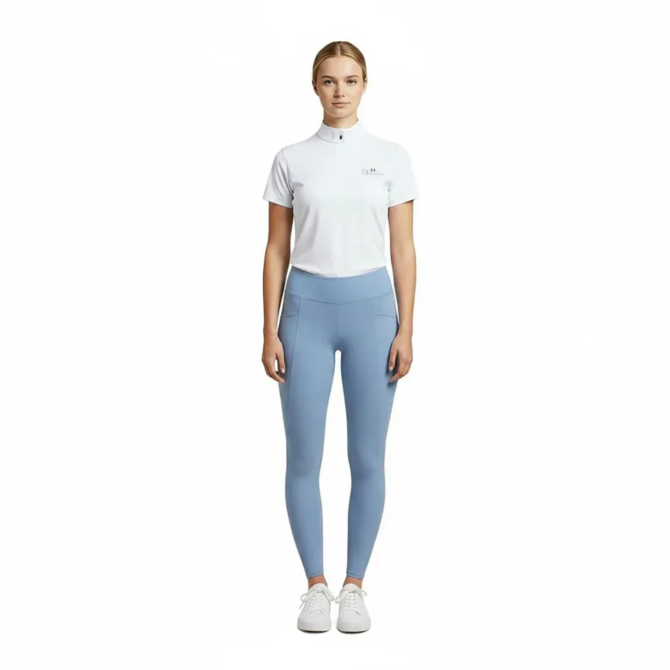 C2E Waterloo Ladies FG Solid ridetights placid blue full-grip