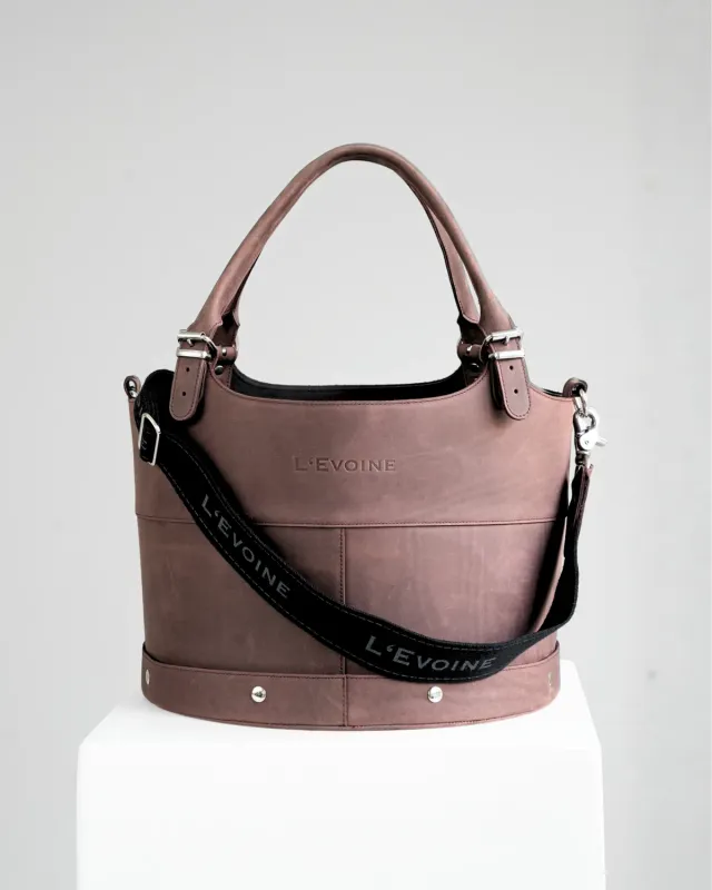 L'Evoine Le Baquet strigletaske burgundy læder vandafvisende