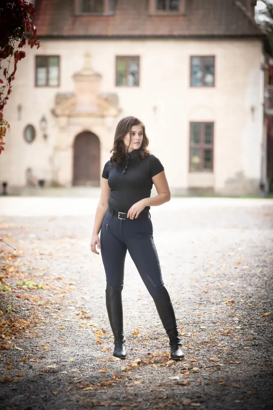 Källquist Candy Mira ridebukser Dame 38 full grip grå