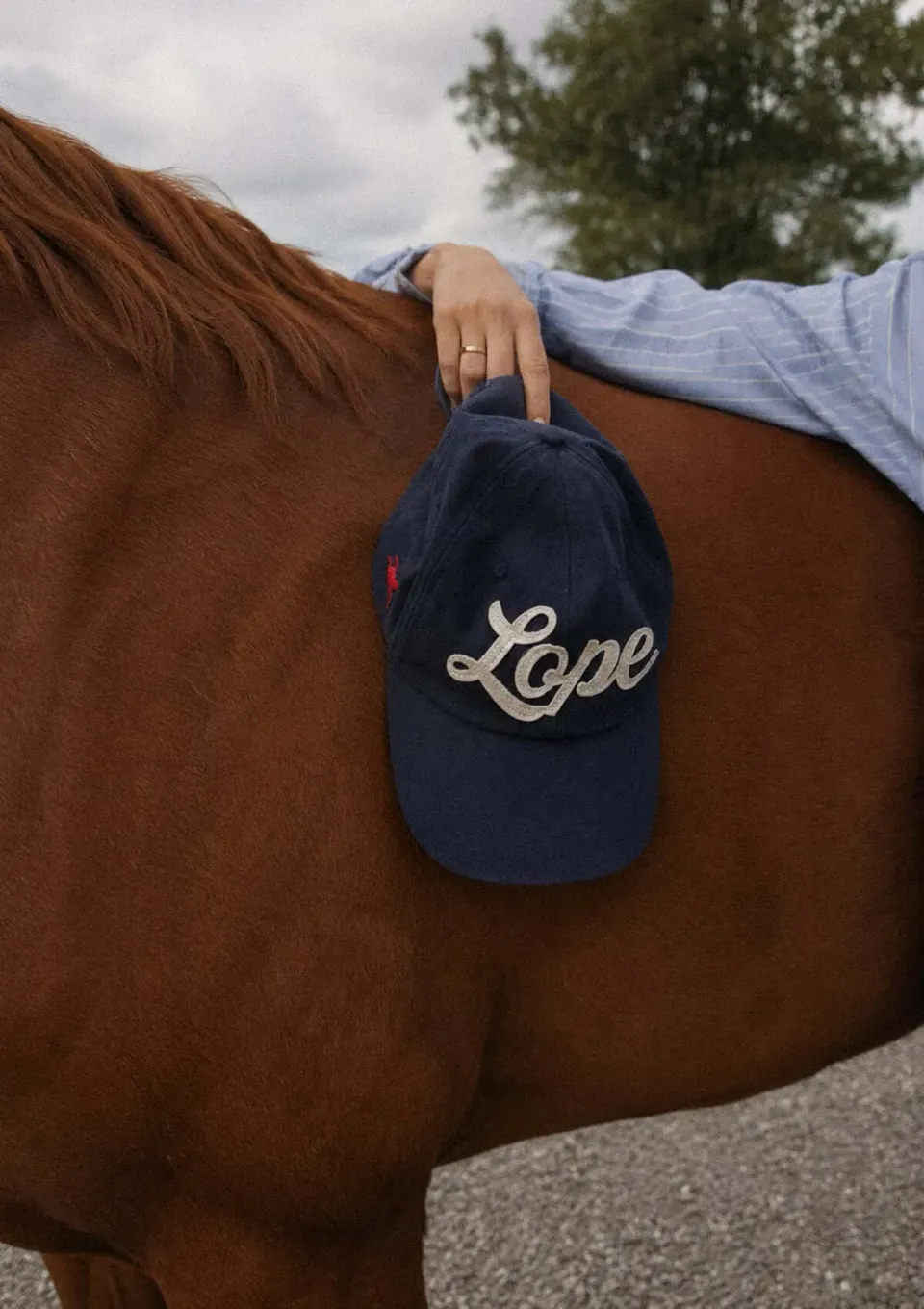 LOPE Heritage Cap kasket navy twill-bomuld
