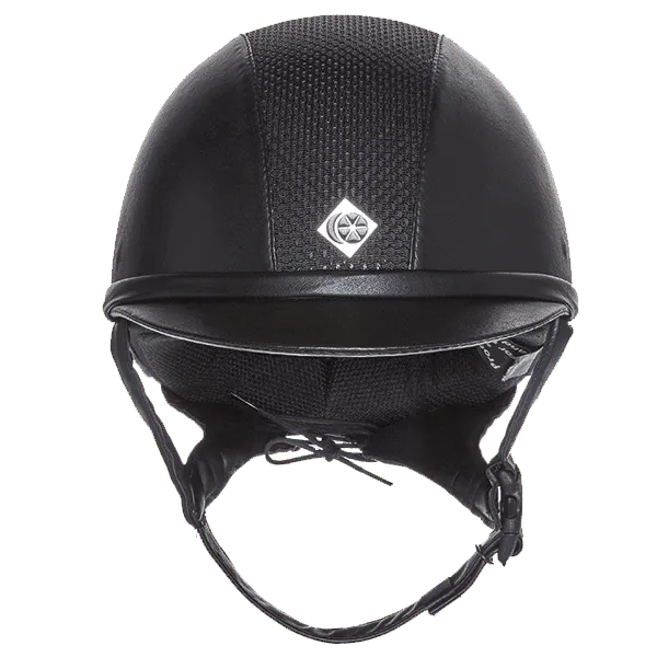 Charles Owen Ayr8 Plus ridehjelm sort 57 leather-look