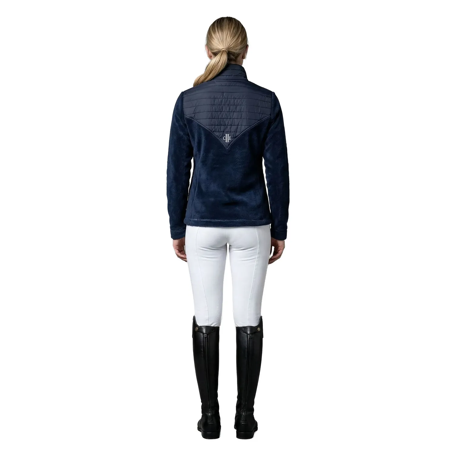 C2E Victoria fleecejakke navy dame coral