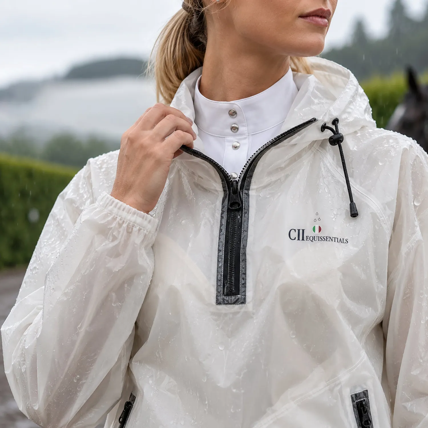 C2E Corcoran regnanorak transparent vandtæt