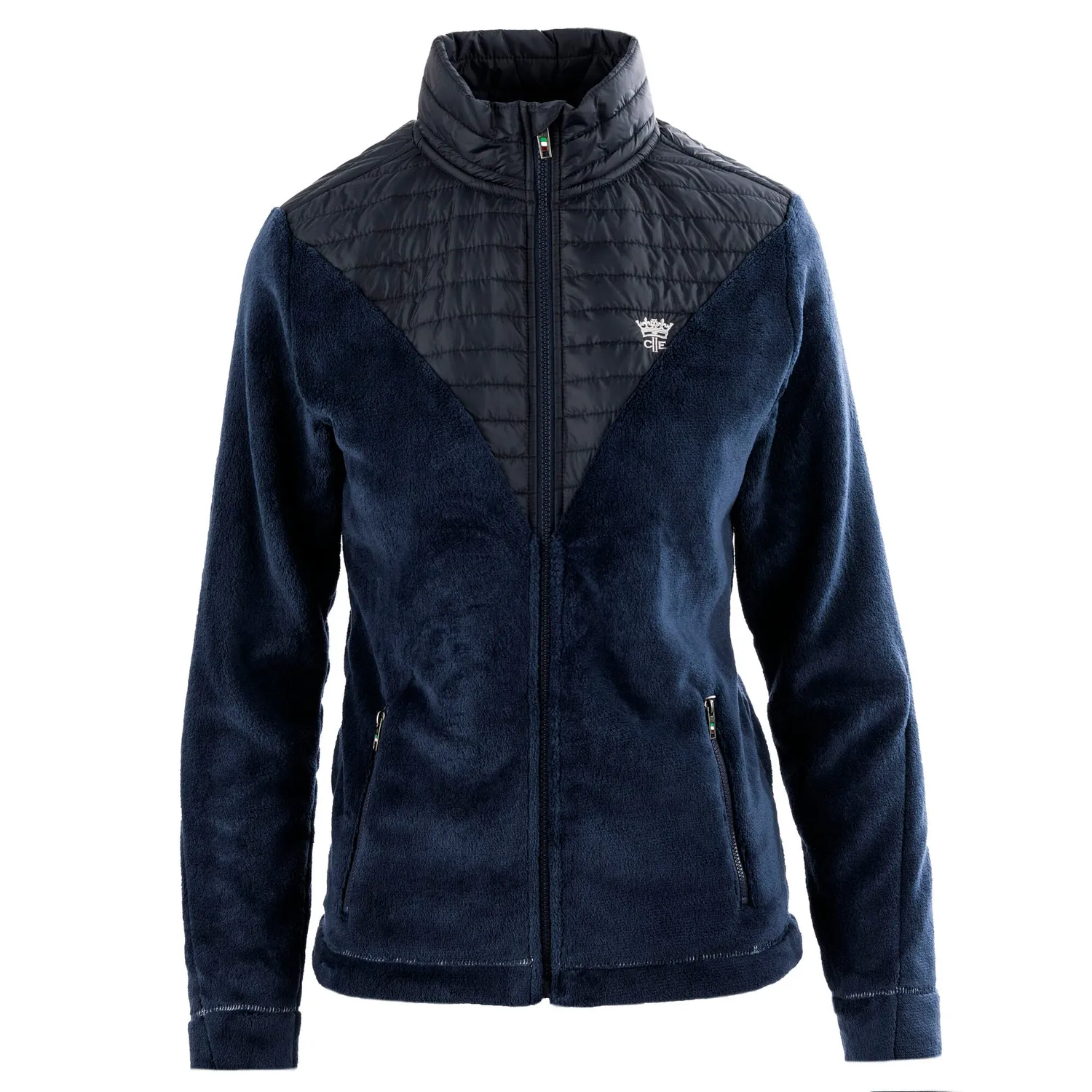 C2E Victoria fleecejakke navy dame coral