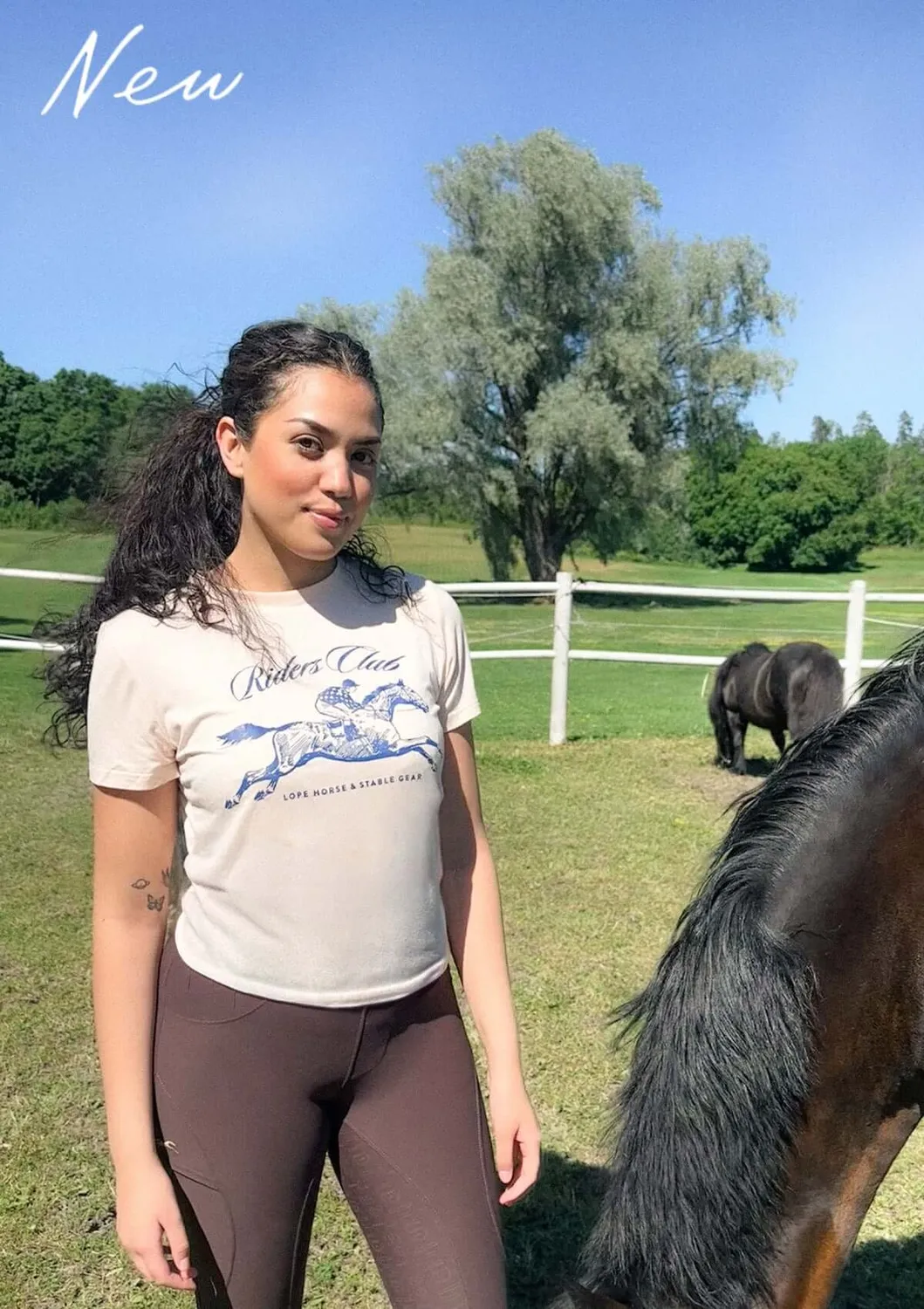 LOPE Riders Club Derby t-shirt lyserød M blød