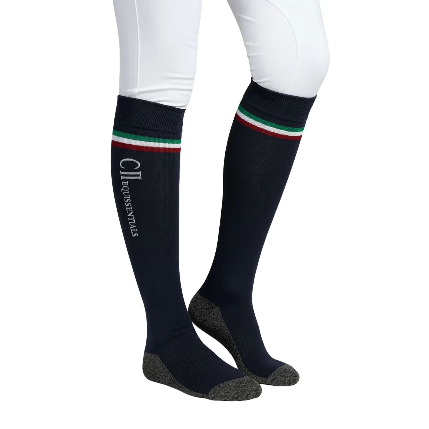 C2E Equestrain Roseville ridesokker navy Black Iris uld