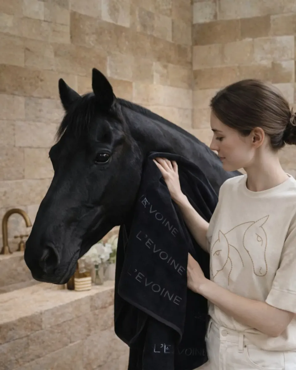 L'Evoine Grooming Towel hestehåndklæde 50x50 bomuld