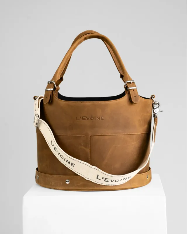 L'Evoine Le Baquet strigletaske læder 35 cm