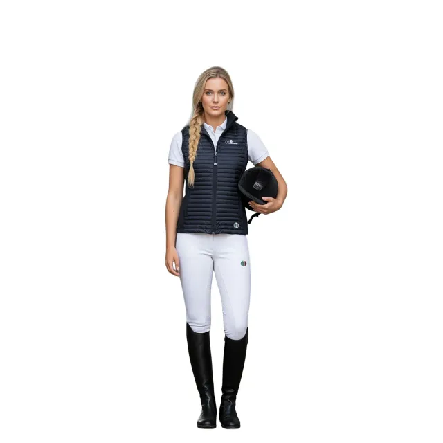 C2E Natomas Ridevest quiltet Black Iris softshell dame