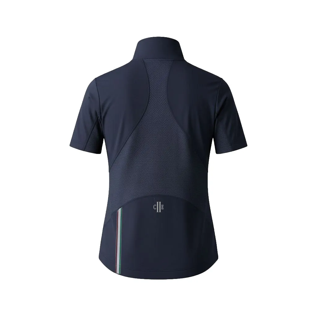 C2E Bakersfield Stævneskjorte zip navy XXS-XXL